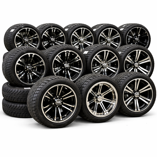 Premounted Golf Cart Wheels (Ready to Install)