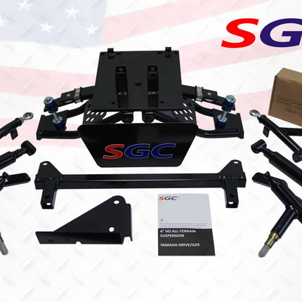 SGC 4″ Heavy Duty Double A-Arm Lift Kit for Yamaha G29 “Drive” (Electric or Gas)