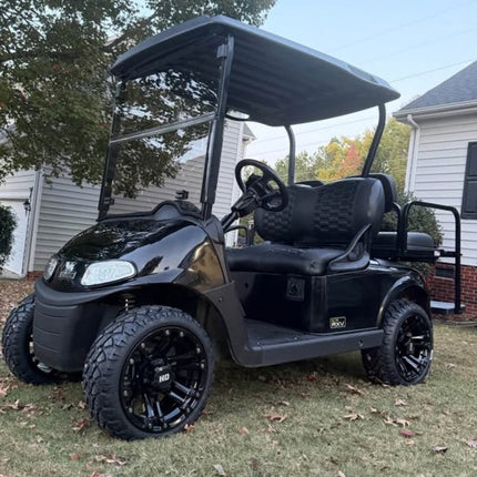 SGC 14" Black Rhino Golf Cart Wheels Premounted on Stinger 20" All Terrain Tires