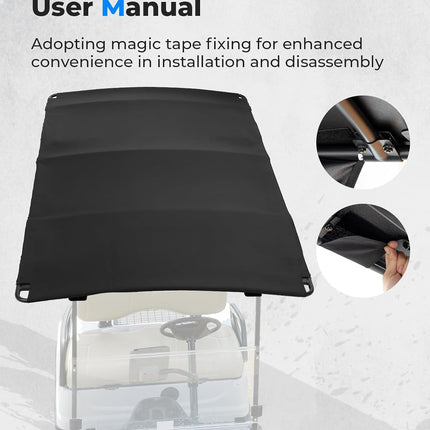 Canvas Sun Top 85in Extended Golf Cart Roof (EZGO TXT)