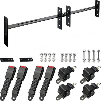 Universal Golf Cart Front and Rear Seat Belts (4 Passenger Standard)
