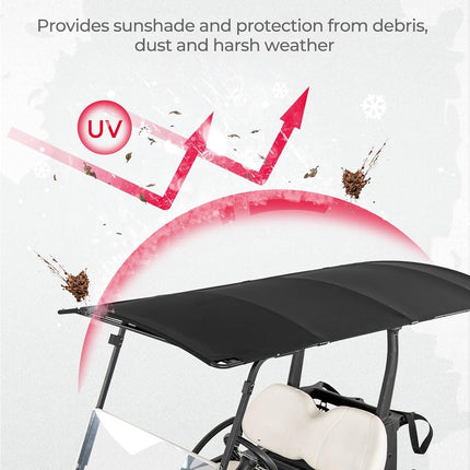 Canvas Sun Top 85in Extended Golf Cart Roof (Club Car)