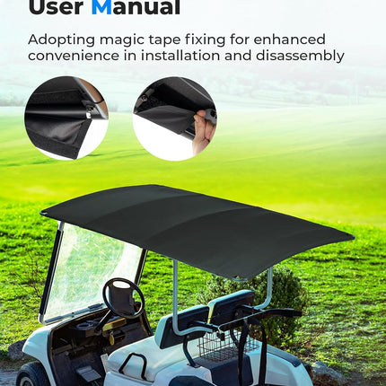 Canvas Sun Top 85in Extended Golf Cart Roof (EZGO RXV)