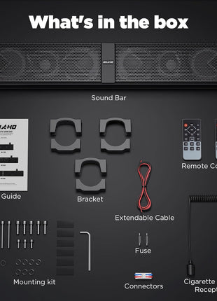 Ehaho 34" Waterproof Golf Cart Bluetooth Soundbar