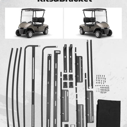 Canvas Sun Top 85in Extended Golf Cart Roof (EZGO RXV)