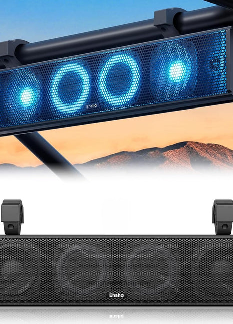 Ehaho 25" Waterproof Golf Cart Bluetooth Soundbar