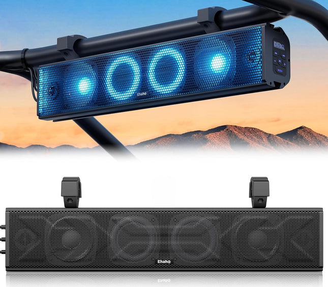 Ehaho 25" Waterproof Golf Cart Bluetooth Soundbar