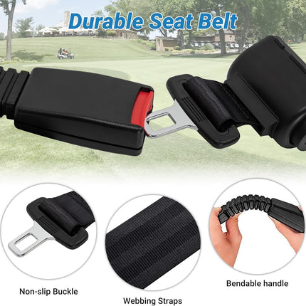 Universal Golf Cart Front and Rear Seat Belts (4 Passenger Standard)