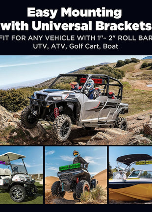 Ehaho 34" Waterproof Golf Cart Bluetooth Soundbar