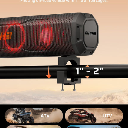 26in Waterproof Golf Cart Soundbar