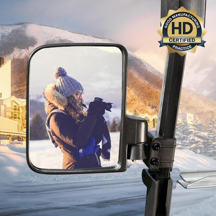 Universal Rearview and Sideview Mirrors Golf Cart Kit