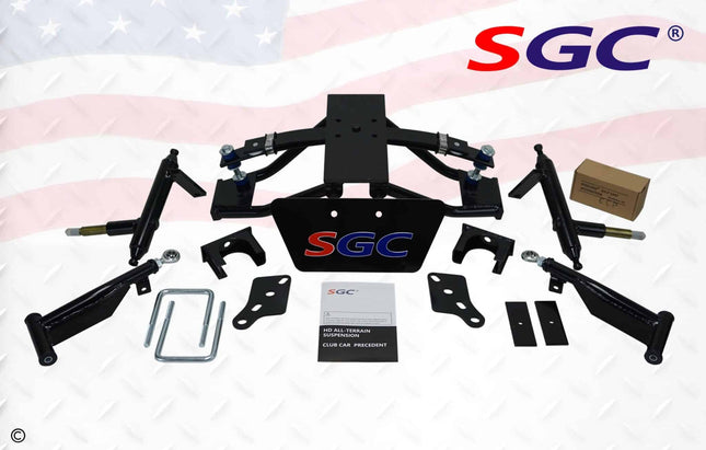 SGC 4″ Heavy Duty Double A-Arm Suspension Lift Kit for Club Car Precedent & Tempo (2004–Up)