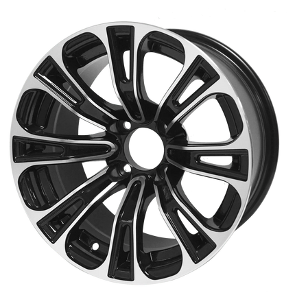 SGC 14" Vector Golf Cart Wheels Premounted on Stinger 20" All Terrain Tires