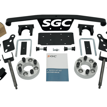 SGC 4″ Block (Spindle Extension) Lift Kit for Club Car DS (1993 & Up)