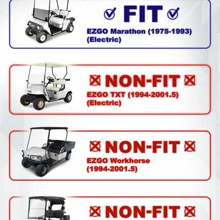SGC 4″ Block Lift Kit for EZGO Marathon (1975–1994) Electric