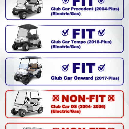 SGC 4″ Heavy Duty Double A-Arm Suspension Lift Kit for Club Car Precedent & Tempo (2004–Up)