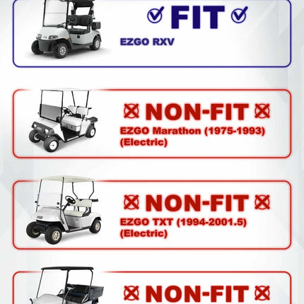 SGC 4″ Block Lift Kit for EZGO RXV (2008–2013) – Gas & Electric