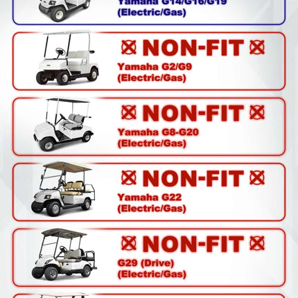 SGC 4″ Block Lift Kit for Yamaha G14 / G16 / G19 (Electric or Gas)