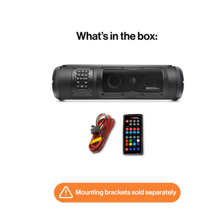 SoundExtreme SE18E Elite 18″ Waterproof Golf Cart Bluetooth Soundbar