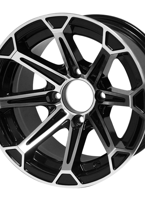 SGC 12″ Fang Machined/Black Aluminum Alloy Wheel