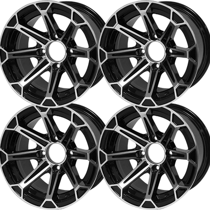 SGC 12″ Fang Machined/Black Aluminum Alloy Wheel