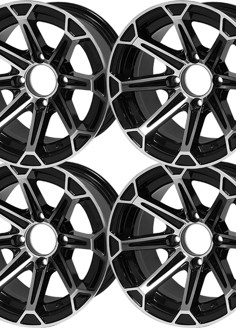 SGC 12″ Fang Machined/Black Aluminum Alloy Wheel