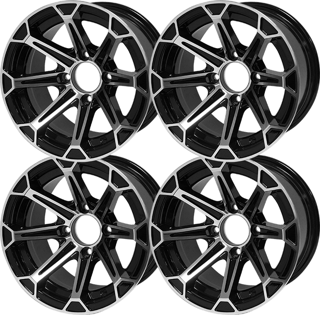 SGC 12″ Fang Machined/Black Aluminum Alloy Wheel