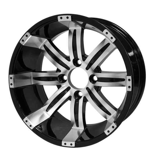 SGC 14″ Tempest Machined/Black Aluminum Alloy Wheel