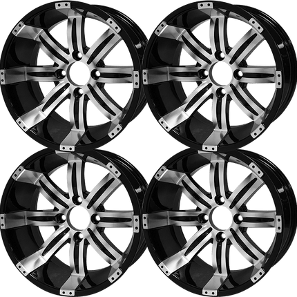 SGC 14″ Tempest Machined/Black Aluminum Alloy Wheel