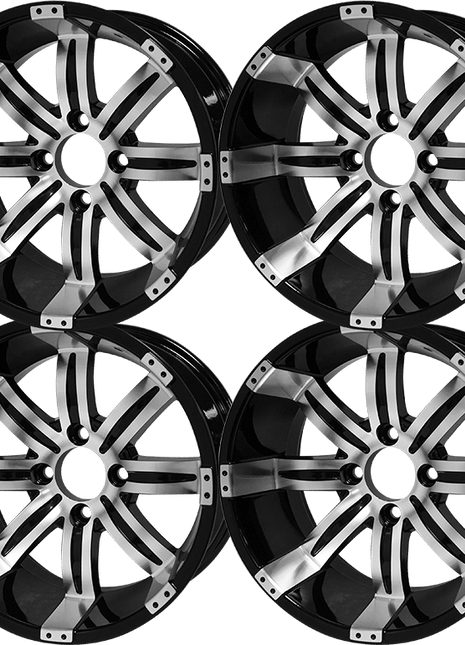 SGC 14″ Tempest Machined/Black Aluminum Alloy Wheel