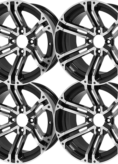 SGC 14″ Terminator Machined/Black Aluminum Alloy Wheel