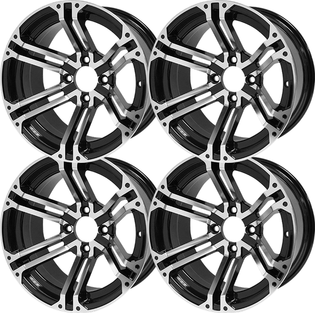 SGC 14″ Terminator Machined/Black Aluminum Alloy Wheel
