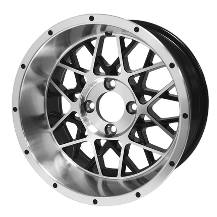 SGC 14″ Venom Machined/Black Aluminum Alloy Wheel