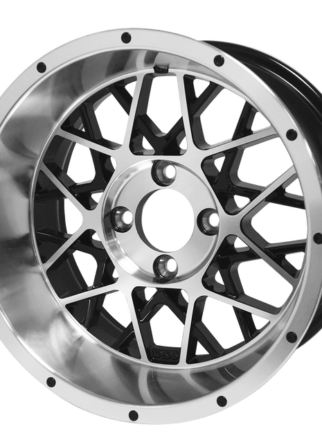SGC 14″ Venom Machined/Black Aluminum Alloy Wheel