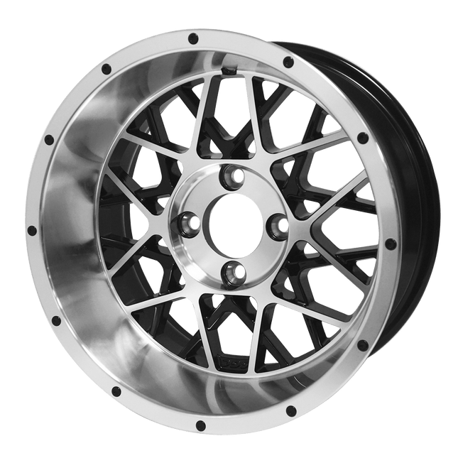 SGC 14″ Venom Machined/Black Aluminum Alloy Wheel