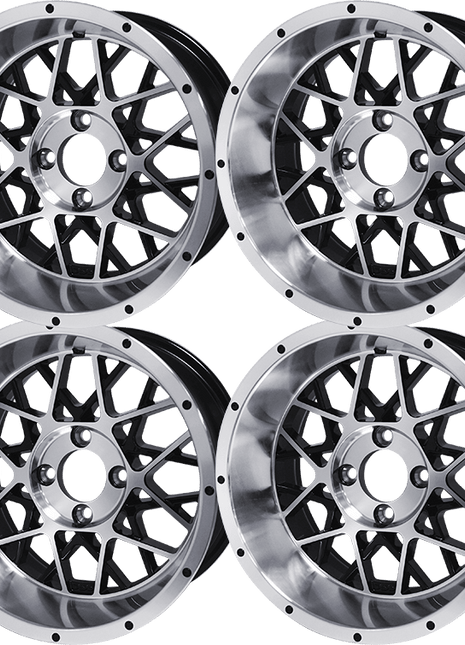 SGC 14″ Venom Machined/Black Aluminum Alloy Wheel