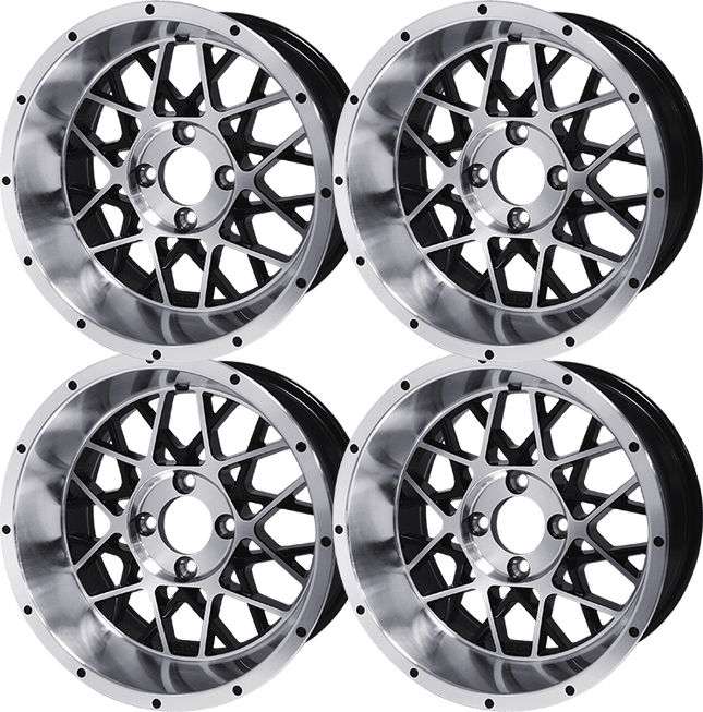SGC 14″ Venom Machined/Black Aluminum Alloy Wheel