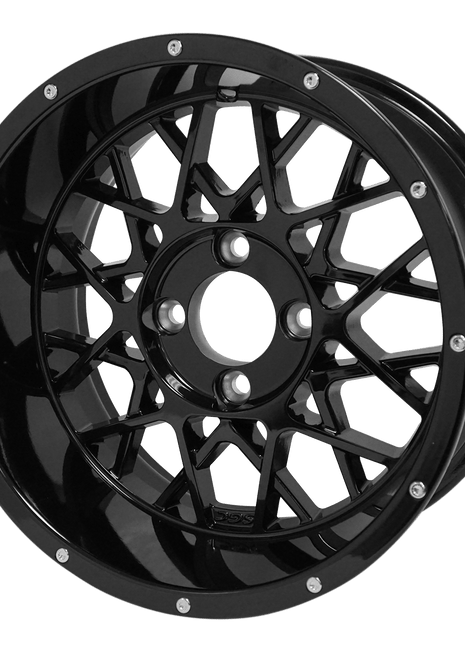 SGC 14″ Venom Glossy Black Aluminum Alloy Wheel