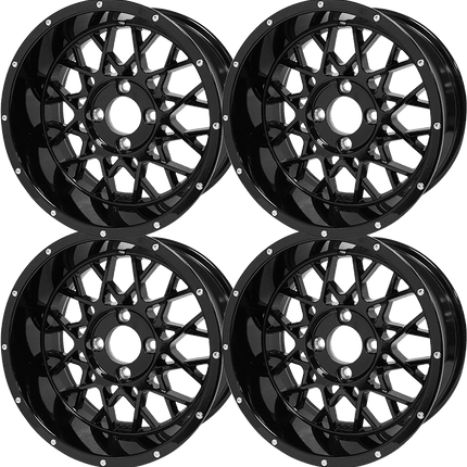 SGC 14″ Venom Glossy Black Aluminum Alloy Wheel