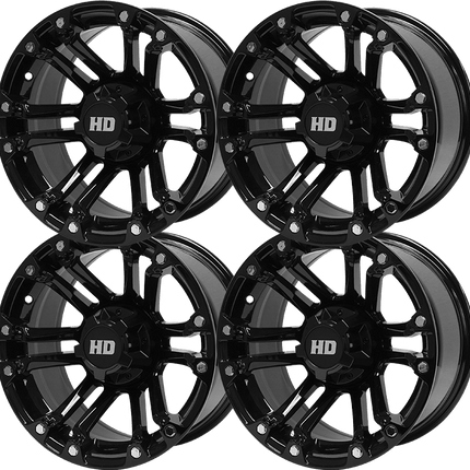 SGC 14″ Rhino Glossy Black Aluminum Alloy Wheel