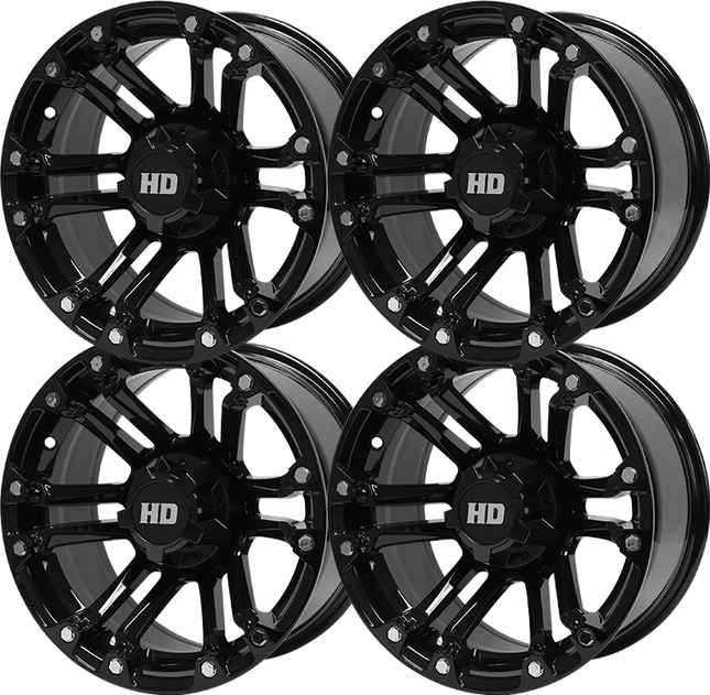 SGC 14″ Rhino Glossy Black Aluminum Alloy Wheel