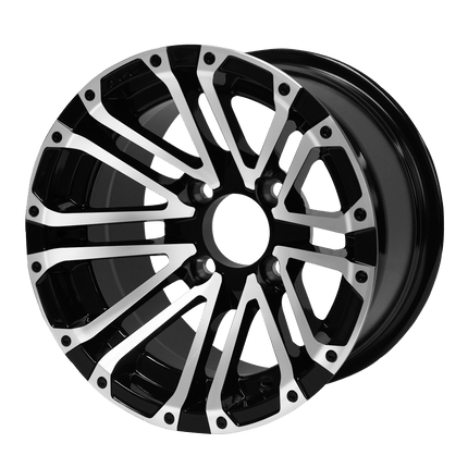 SGC 14″ Lancer Machined/Black Aluminum Alloy Wheel