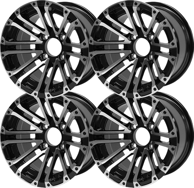 SGC 14″ Lancer Machined/Black Aluminum Alloy Wheel